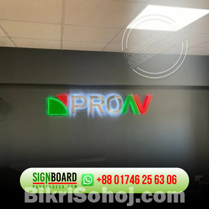 3D Channel Letters Illuminated Sign Logo Manufacturer